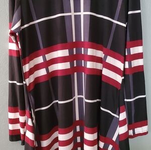 Printed Pocket Swing Tunic Dress